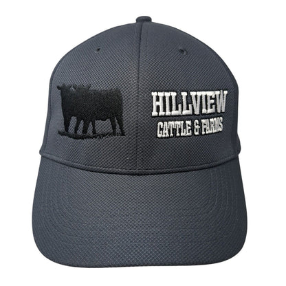 Hillview Cattle & Farms Snapback Hat Gray OS Adjustable Embroidered Sport-Tek