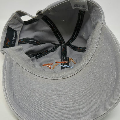 Greg Norman Baseball Cap Gray One Size Shark Logo Golf Adjustable Hat Cotton