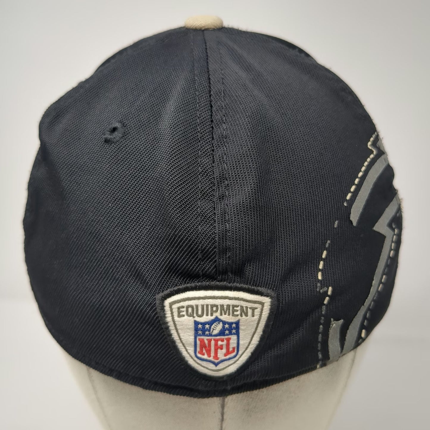 Chargers NFL Reebok Cap Black One Size Side Bolt Logo Stretch Fit Pattern Hat