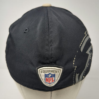 Chargers NFL Reebok Cap Black One Size Side Bolt Logo Stretch Fit Pattern Hat