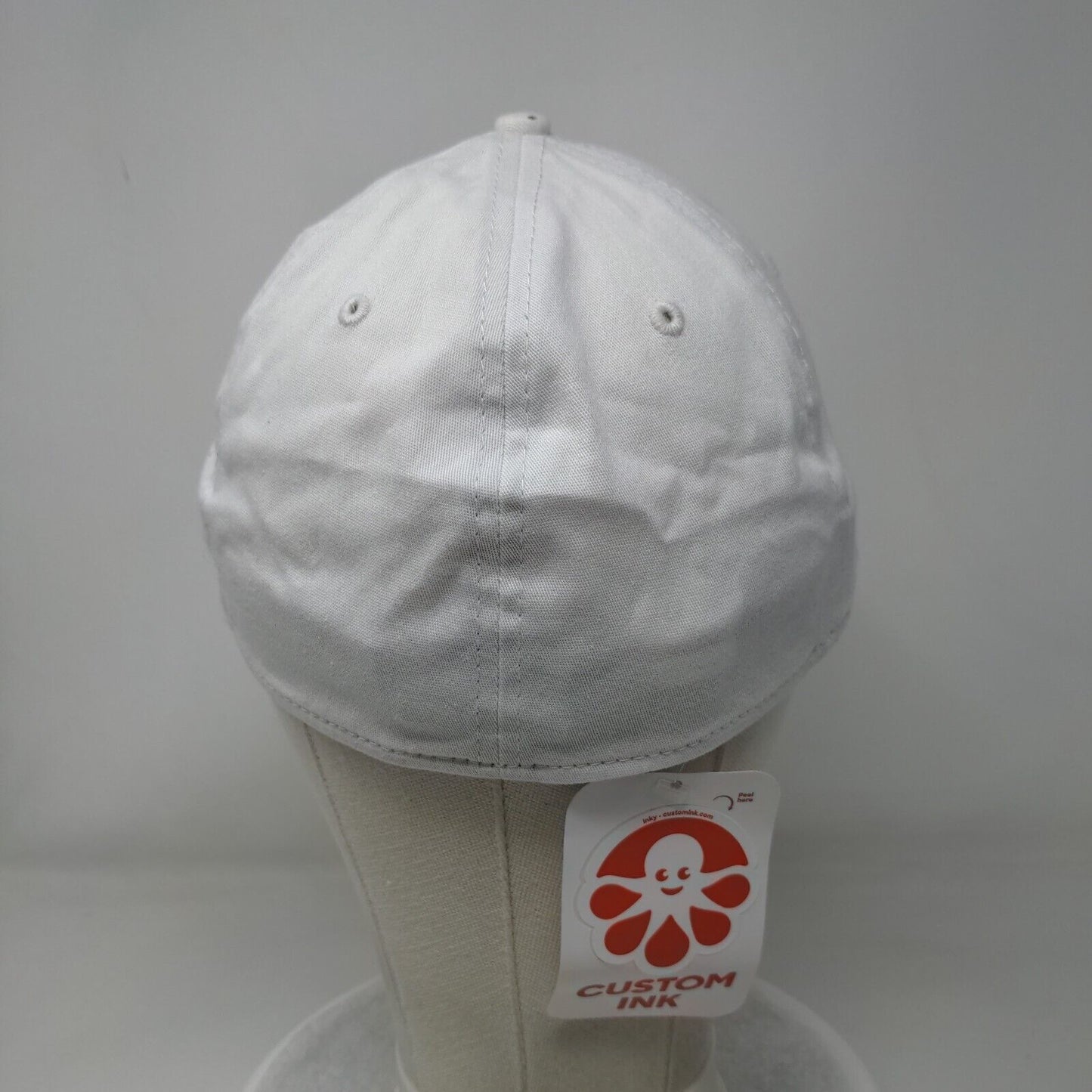 Reco Fitted Hat White L/XL Solid Embroidered New Era W/Tags CustomInk
