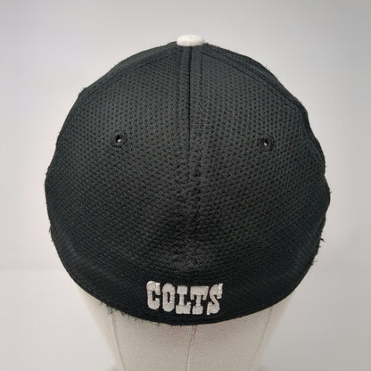 Indianapolis Colts NFL New Era 39THIRTY Cap Black M Stretch Fit Horseshoe Hat