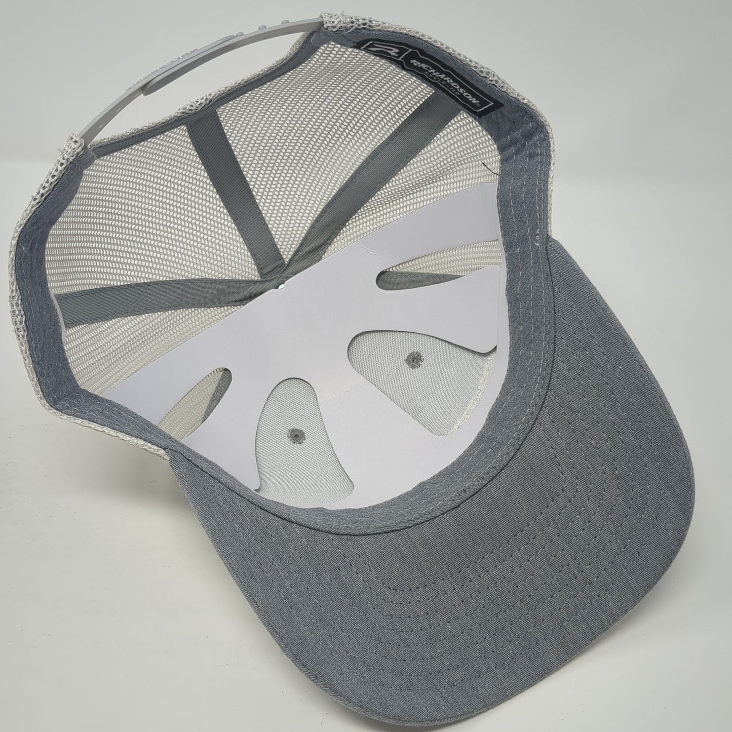 208 Properties Trucker Hat Gray One Size Adjustable Mesh Back Richardson