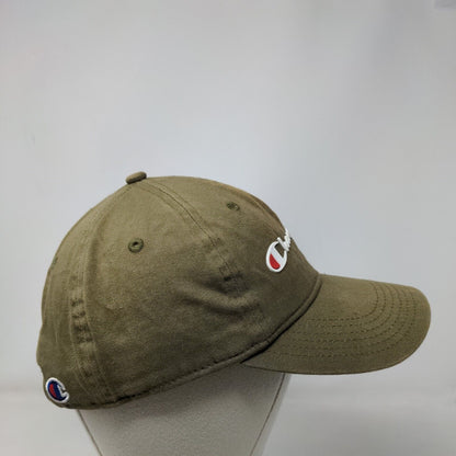Champion Slideback Hat Green OSFA Adjustable Solid Vent Holes