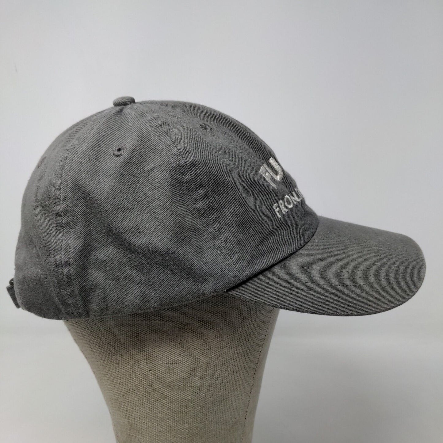 Funk's Frontiersman Men's Slideback Hat Gray Size OSFA Embroidered Logo