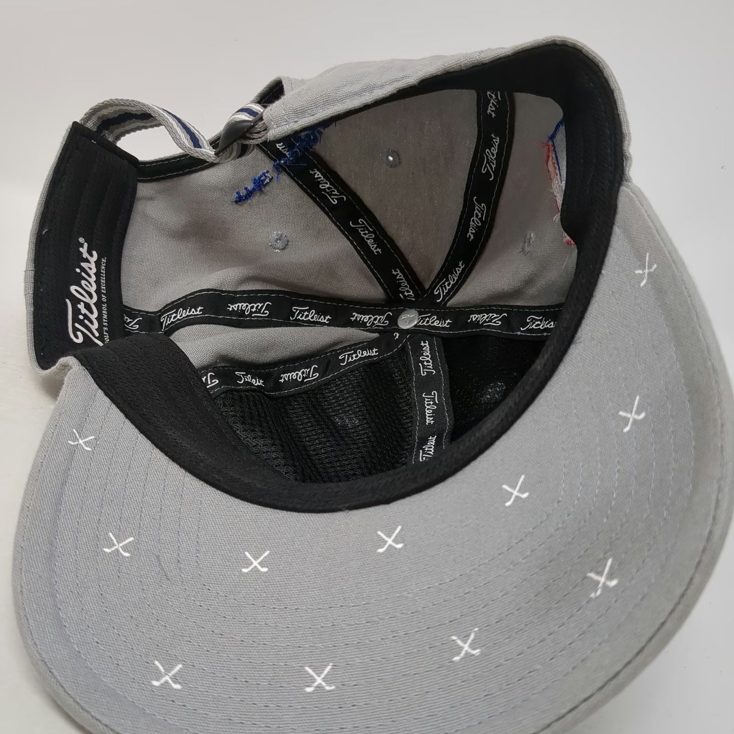 Titleist Baseball Cap Gray OSFM Golf ACCA The Launch Embroidered Slideback Hat