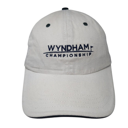 Wyndham Championship Strapback Hat White One Size American Dry Goods