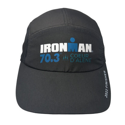 IRONMAN 70.3 Coeur d'Alene Slideback 5 Panel Hat Black One Size Boco Gear