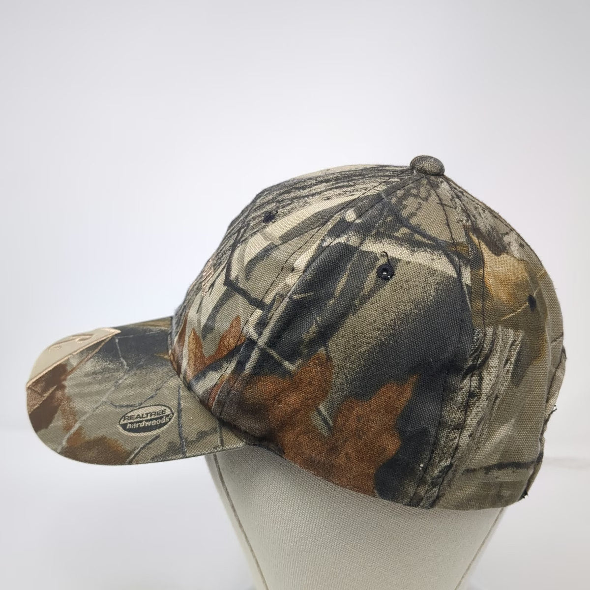 Remington Baseball Cap Green Camo One Size Realtree Hardwoods Slideback Hat
