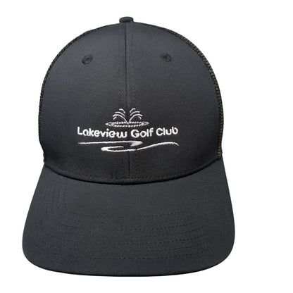Lakeview Golf Club Snapback Trucker Hat Black OSFM Adjustable Mesh Back Adidas