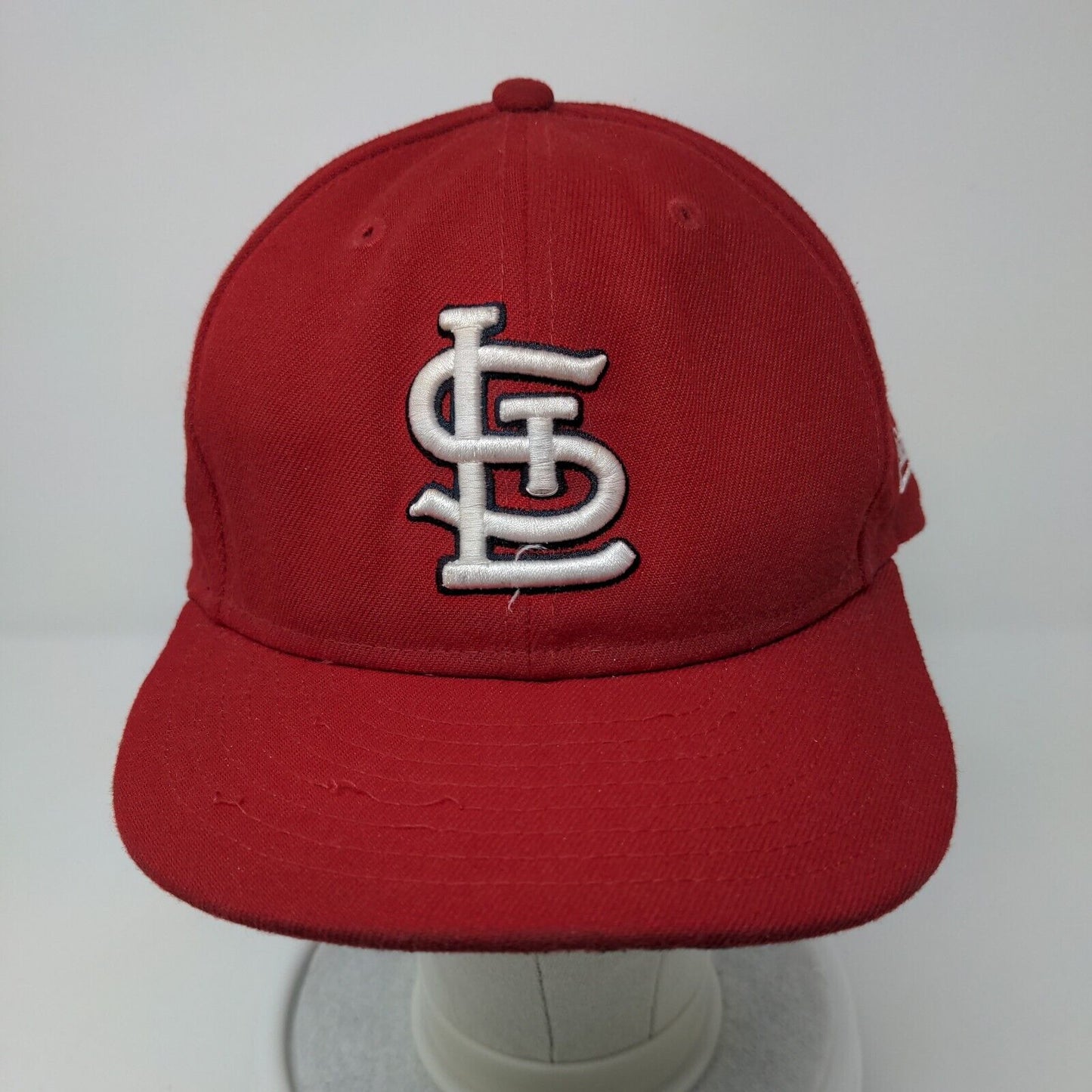 St Louis Cardinals Fitted Hat Red Size 7 3/4 New Era 59Fifty MLB Embroidered