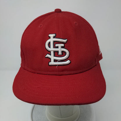 St Louis Cardinals Fitted Hat Red Size 7 3/4 New Era 59Fifty MLB Embroidered