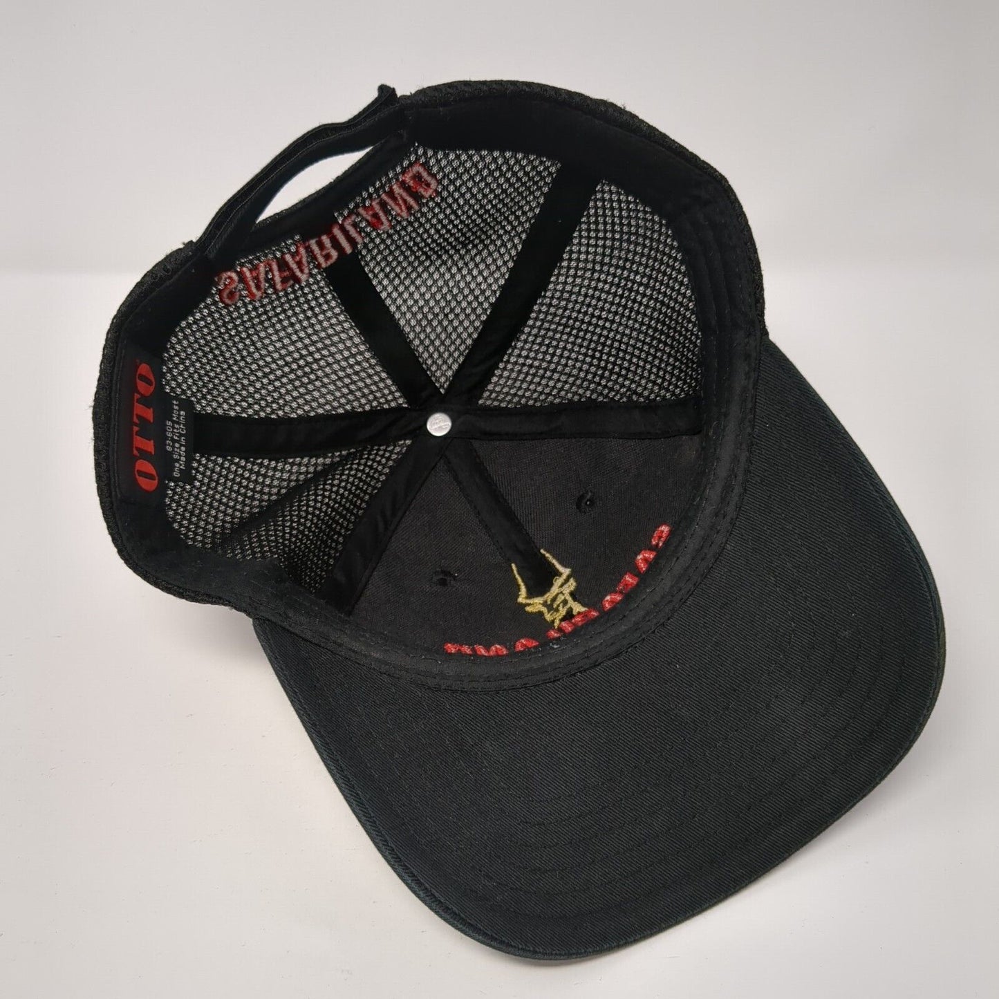 Safariland Strapback Mesh Back Hat Black One Size Embroidered Otto