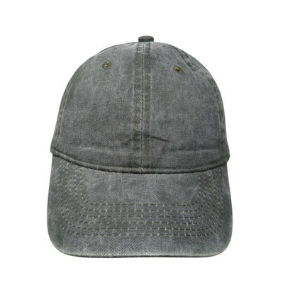 Unbranded Slideback Hat Green OSFA Adjustable Vented Holes 6 Panel Blank