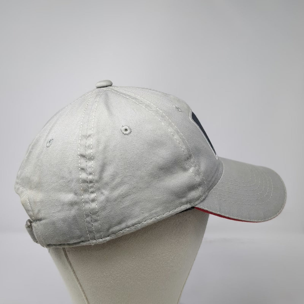 Signatures Coors Light Baseball Cap Gray One Size Red Trim Slideback Hat Patch