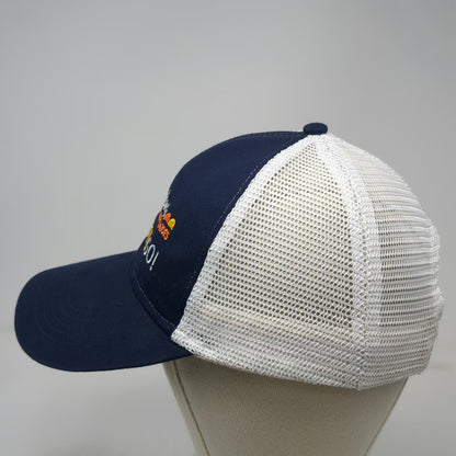 Cap America Trucker Hat Blue One Size Lamb Weston Potato Slogan Mesh Snapback