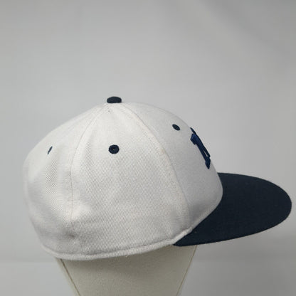 NP Fitted Hat White 7 1/4 Embroidered Vented Holes 6 Panel The Game Pro