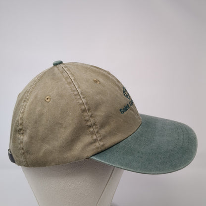 Saint Alphonsus Slideback Hat Multi One Size Colorblock Leather Strap