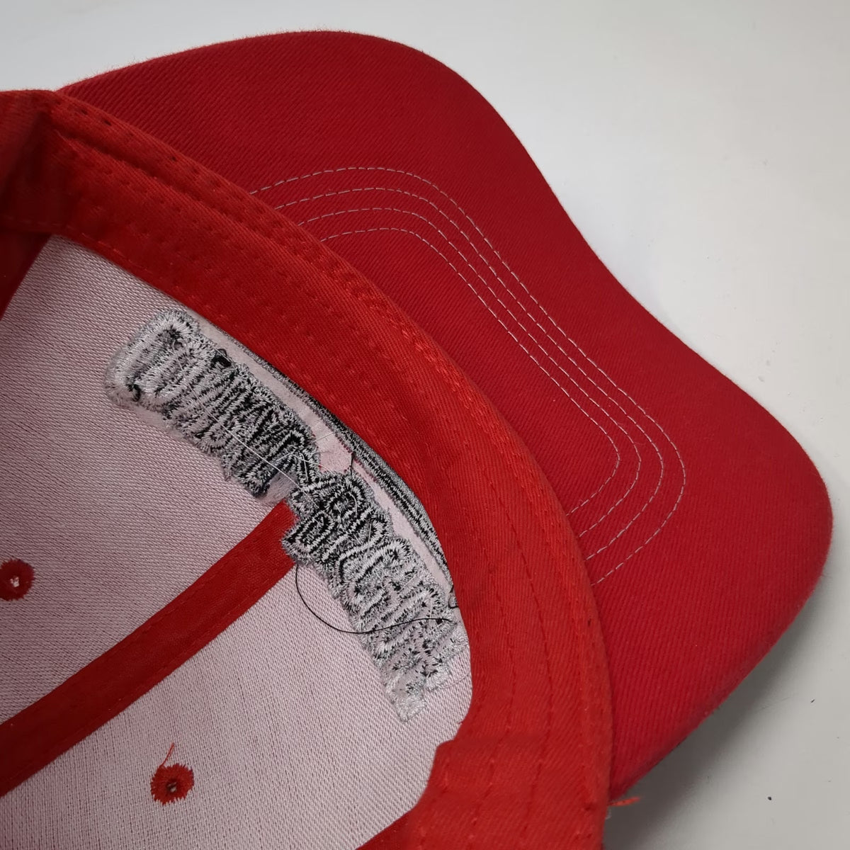360 Apparel Baseball Cap Red One Size Conrad & Bischoff Mesh Back Strapback Hat