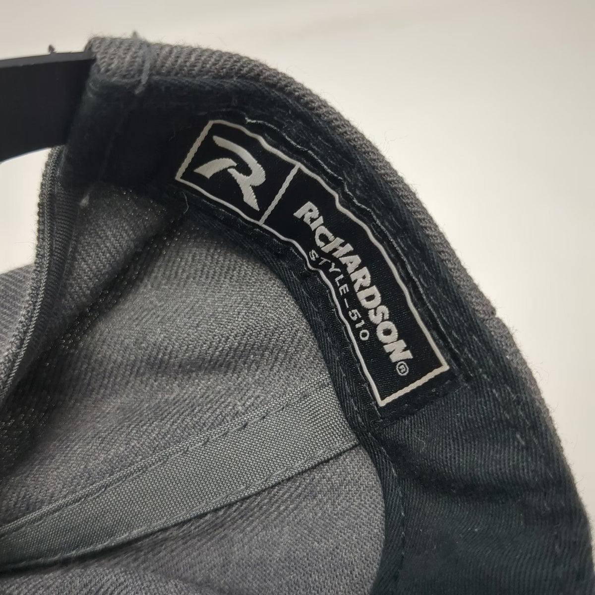 Richardson Snapback Hat Gray One Size Camo Tailgate Sports Pub Patch Truck Logo