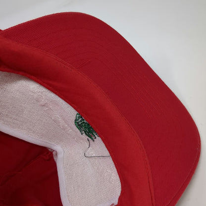 Ama Pro Trucker Red OS Rope Brim Snapback Rollicking Reptile Ranch Cotton Hat