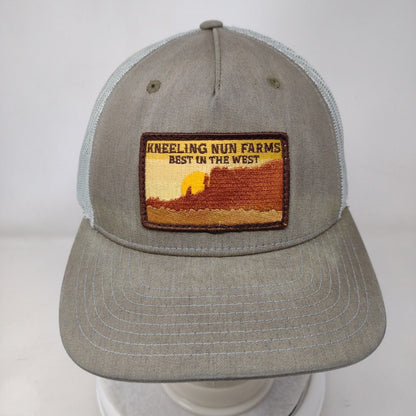Kneeling Nun Farms Patch Snapback Trucker Hat Multi One Size Mesh Back