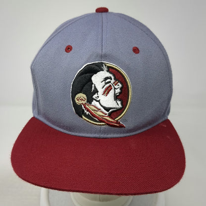 Florida State Seminoles NCAA Zephyr Snapback Gray Red One Size Hat Structured