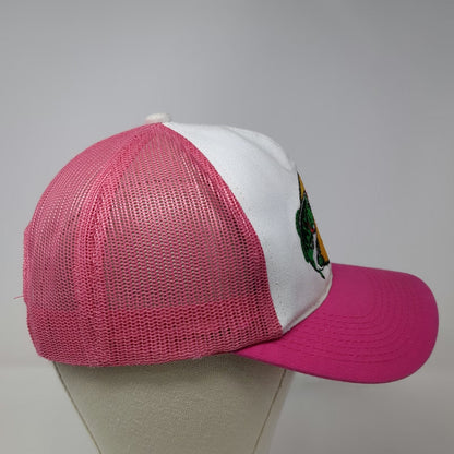 Bass Pro Shops Trucker Hat Pink One Size Mesh Snapback Bass Fish Graphic