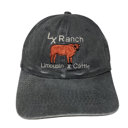 Lx Ranch Limousin x Cattle Slideback Hat Gray OS Adjustable Port Authority