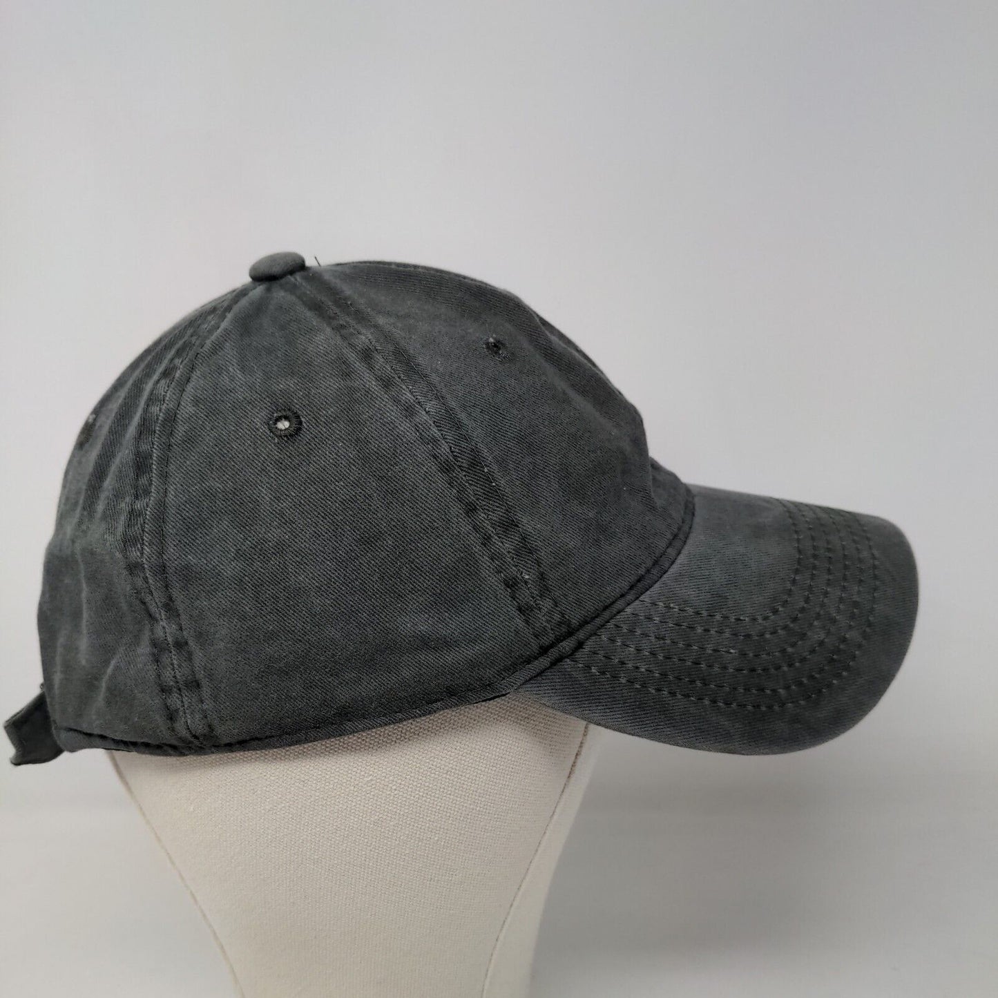 Unbranded Men's Slideback Hat Black Adjustable 100% Cotton Blank