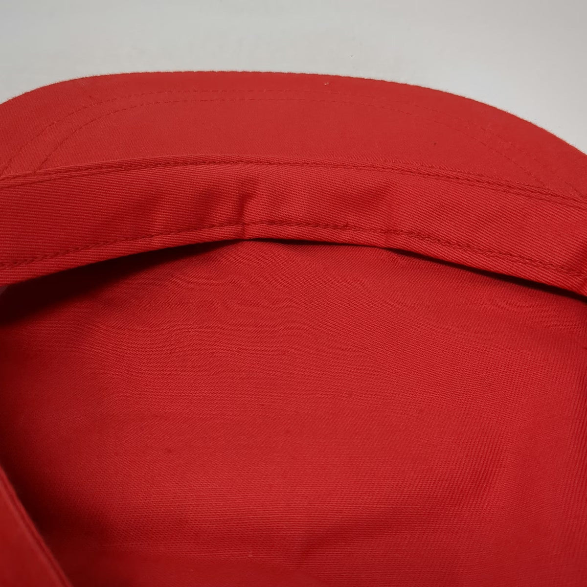 Liz Claiborne Army Cap Red One Size Cotton Side Snap Eyelet Solid Twill Hat