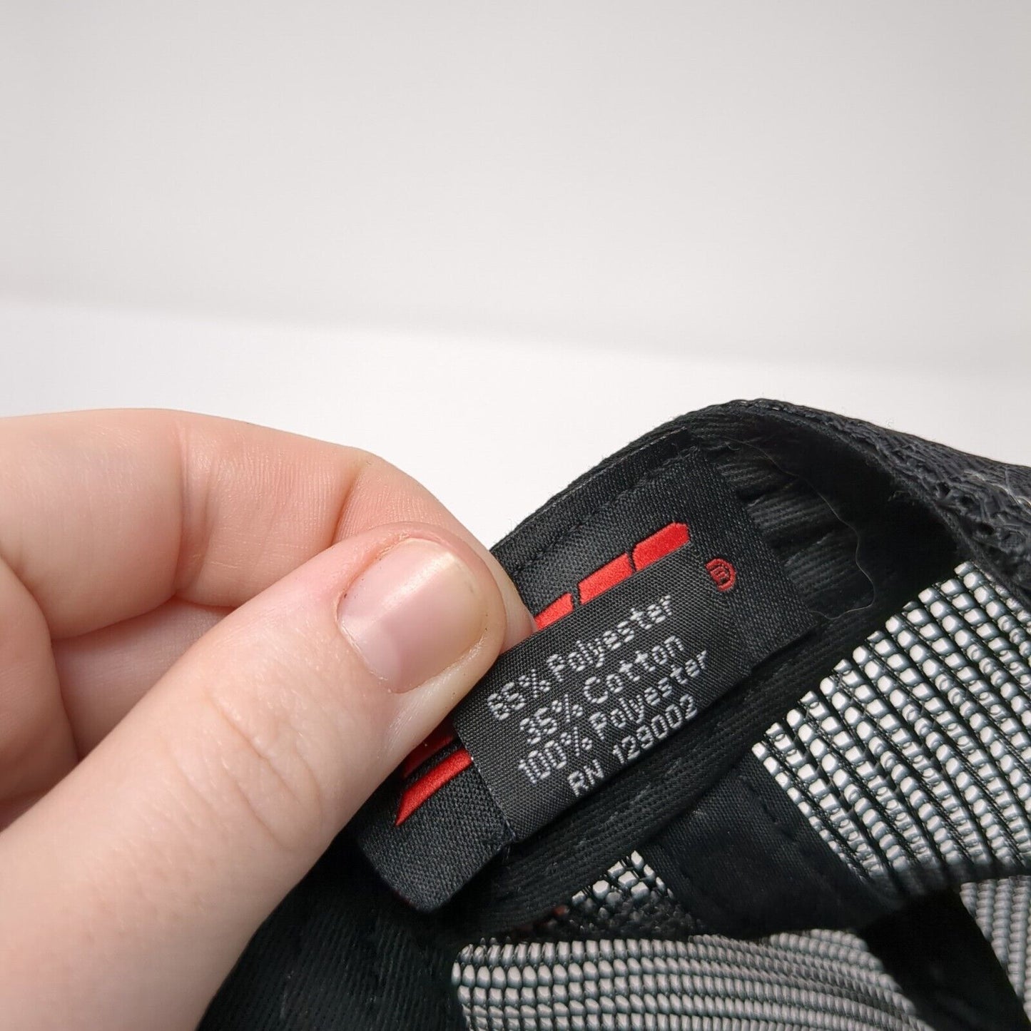 Otto Snapback Trucker Hat Gray One Size Adjustable Mesh Back Leather Patch