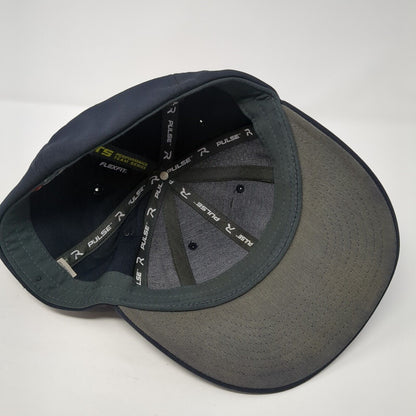 Richardson Fitted Hat Black L/XL Flexfit Breathable PTS Series Pulse Blank