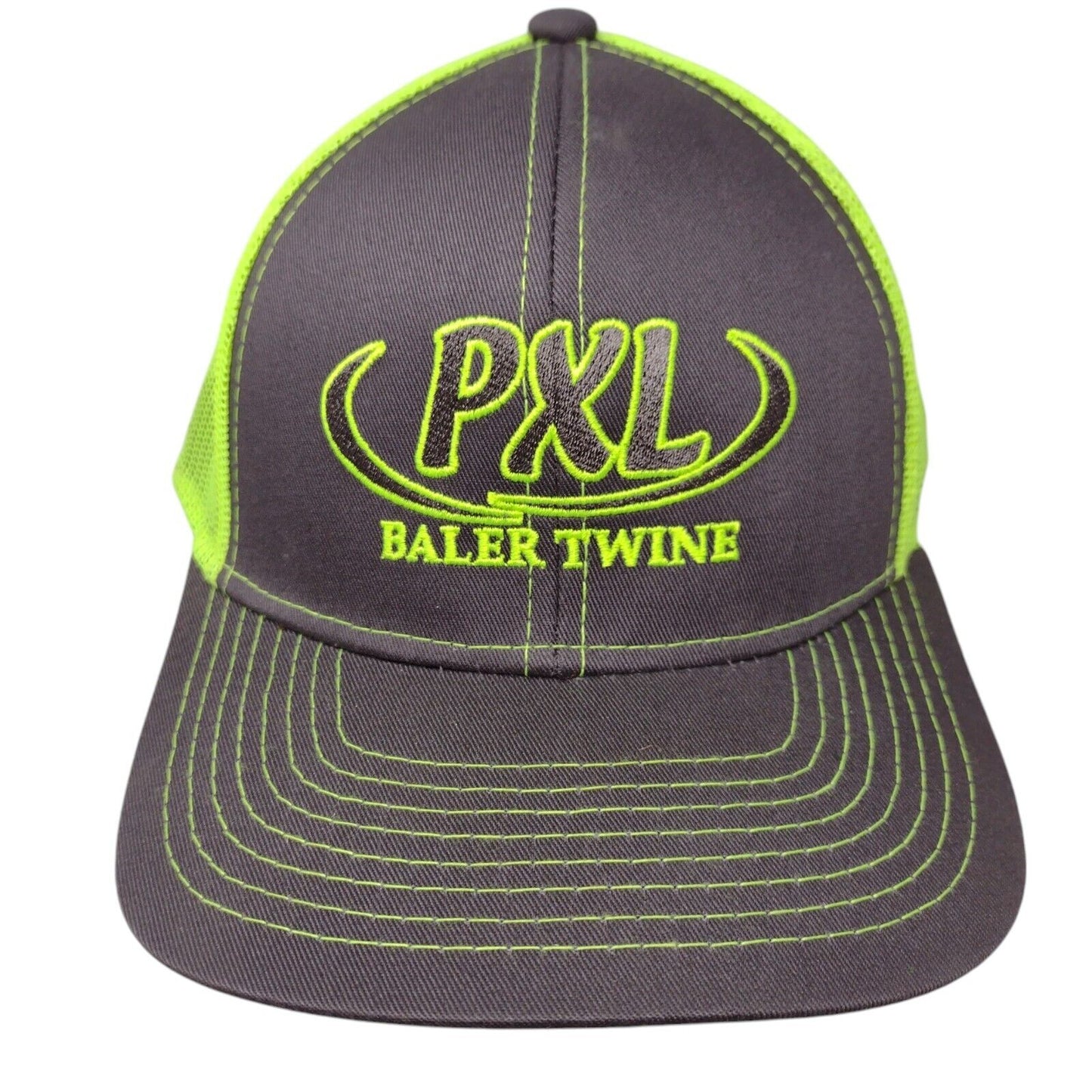 PXL Baler Twine Strapback Hat Multicolor OSFM Adjustable Mesh Back Outdoor Cap