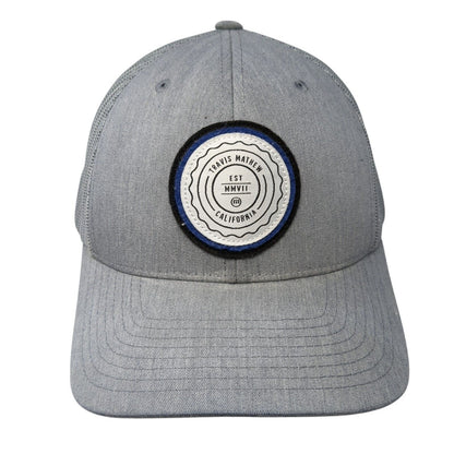 Travis Mathew California Patch Trucker Hat Gray One Size Mesh Back