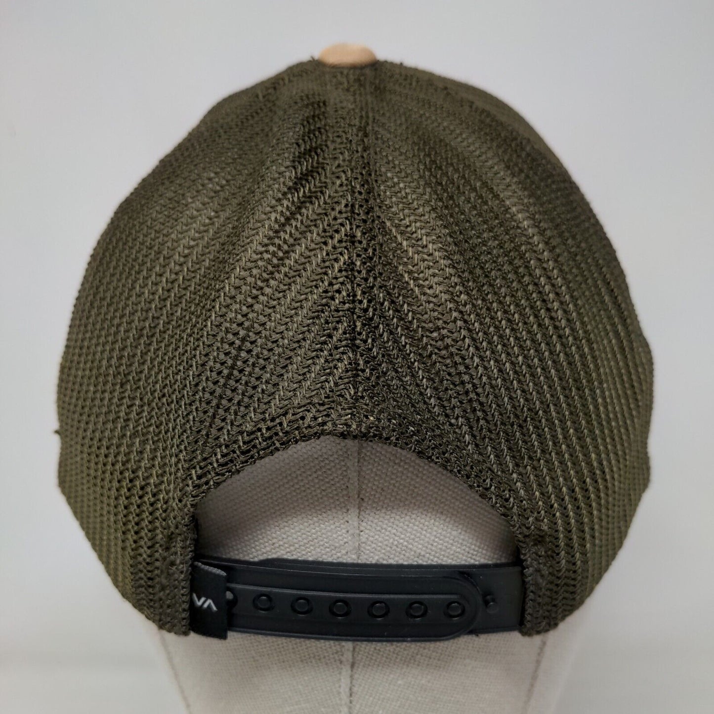 RVCA Patch Snapback Mesh Back Trucker Hat Multicolor Mid Fit Flexfit