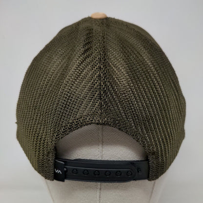 RVCA Patch Snapback Mesh Back Trucker Hat Multicolor Mid Fit Flexfit