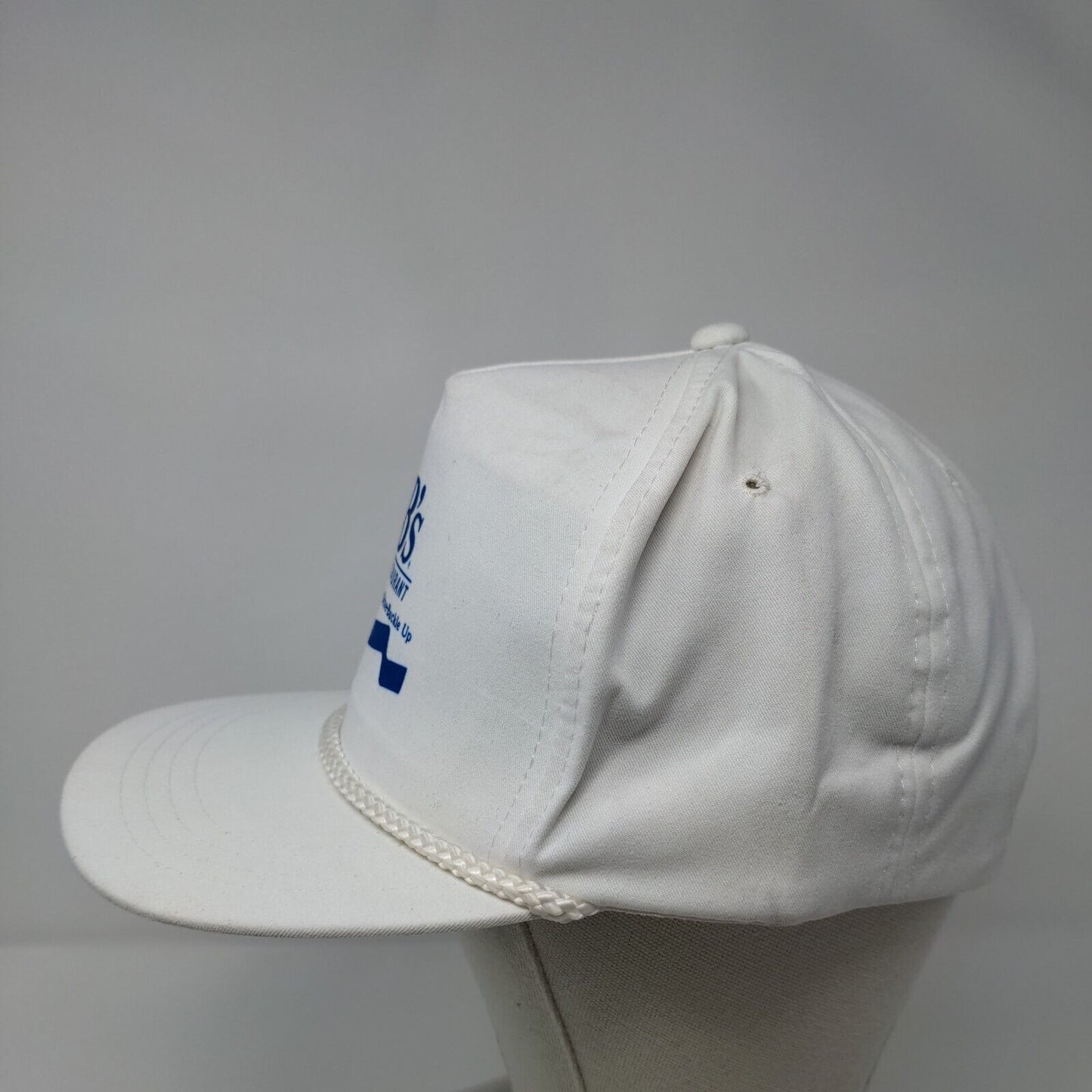 JB's Restaurant Snapback Rope Hat White OSFA Adjustable Xpres Caps