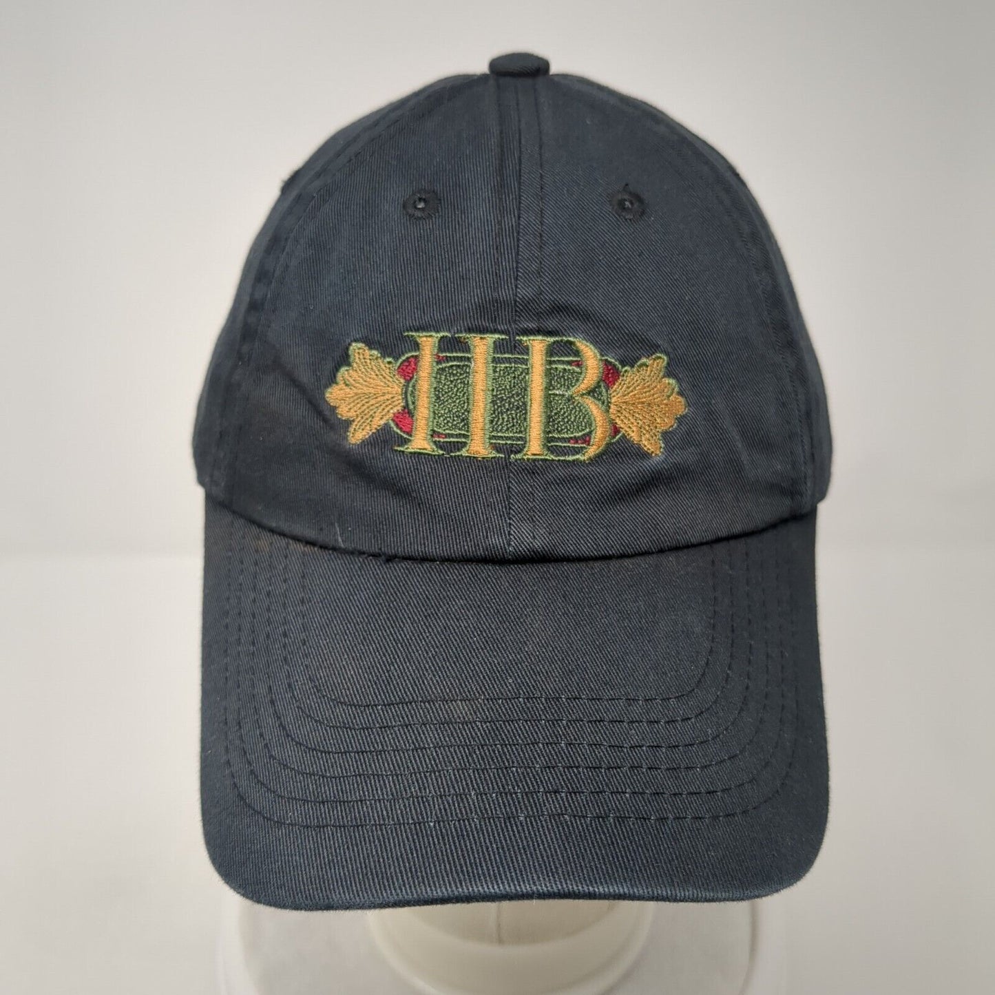 IIB Idaho Independent Bank Strapback Hat Black OS Adjustable Embroidered Cotton