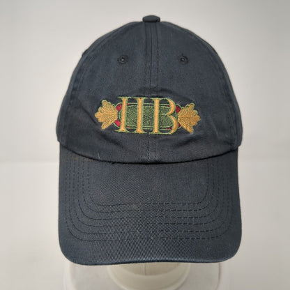 IIB Idaho Independent Bank Strapback Hat Black OS Adjustable Embroidered Cotton