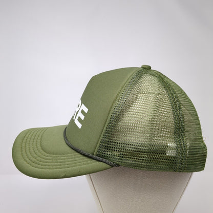 CORE Snapback Trucker Hat Green One Size Adjustable Mesh Back Rope Polyester