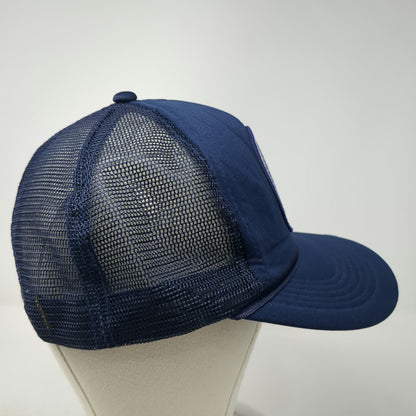 Headwear II Trucker Hat Blue One Size Mesh Back Nebraska Cattle Feeders Patch