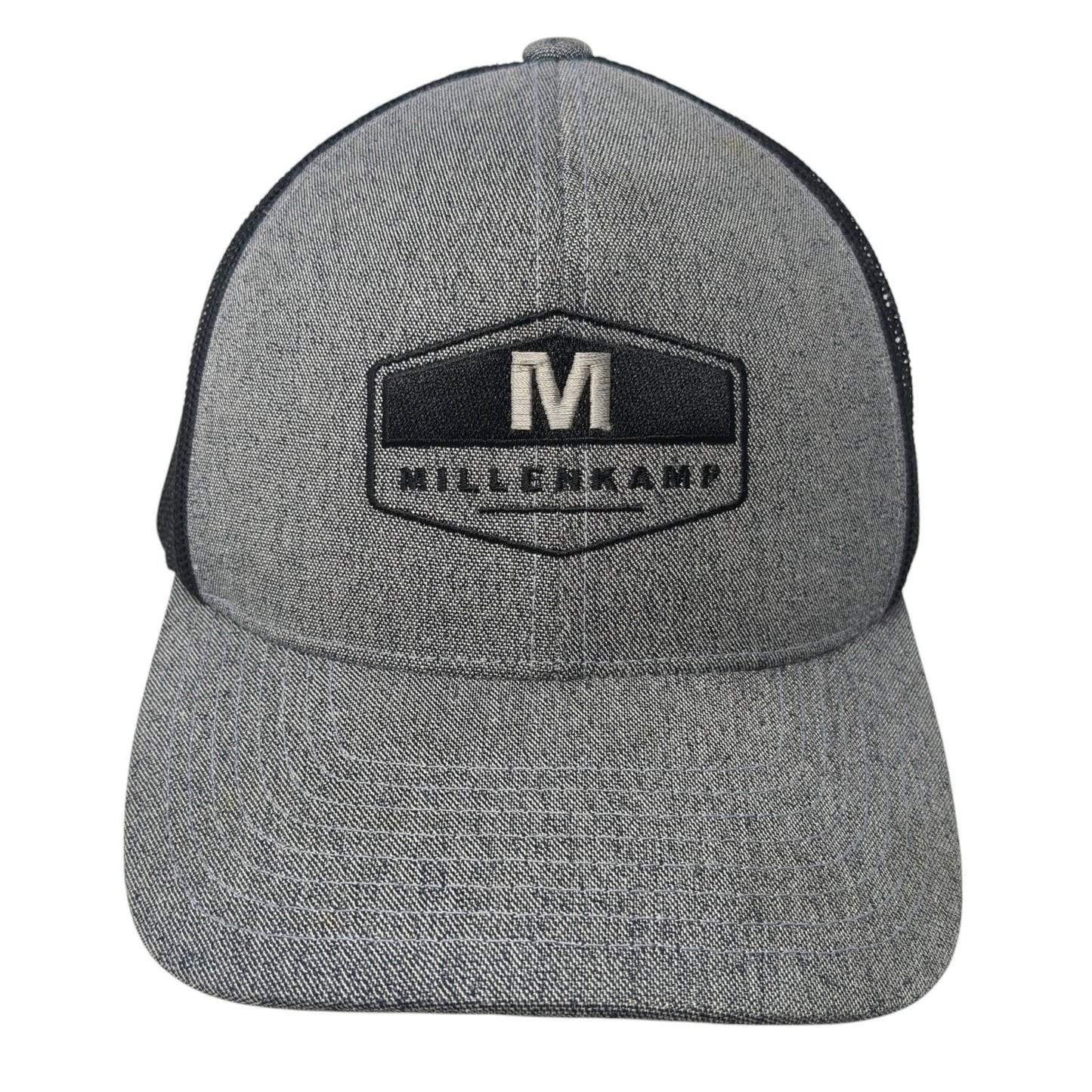 Millenkamp Snapback Mesh Back Trucker Hat Gray One Size Pacific Headwear