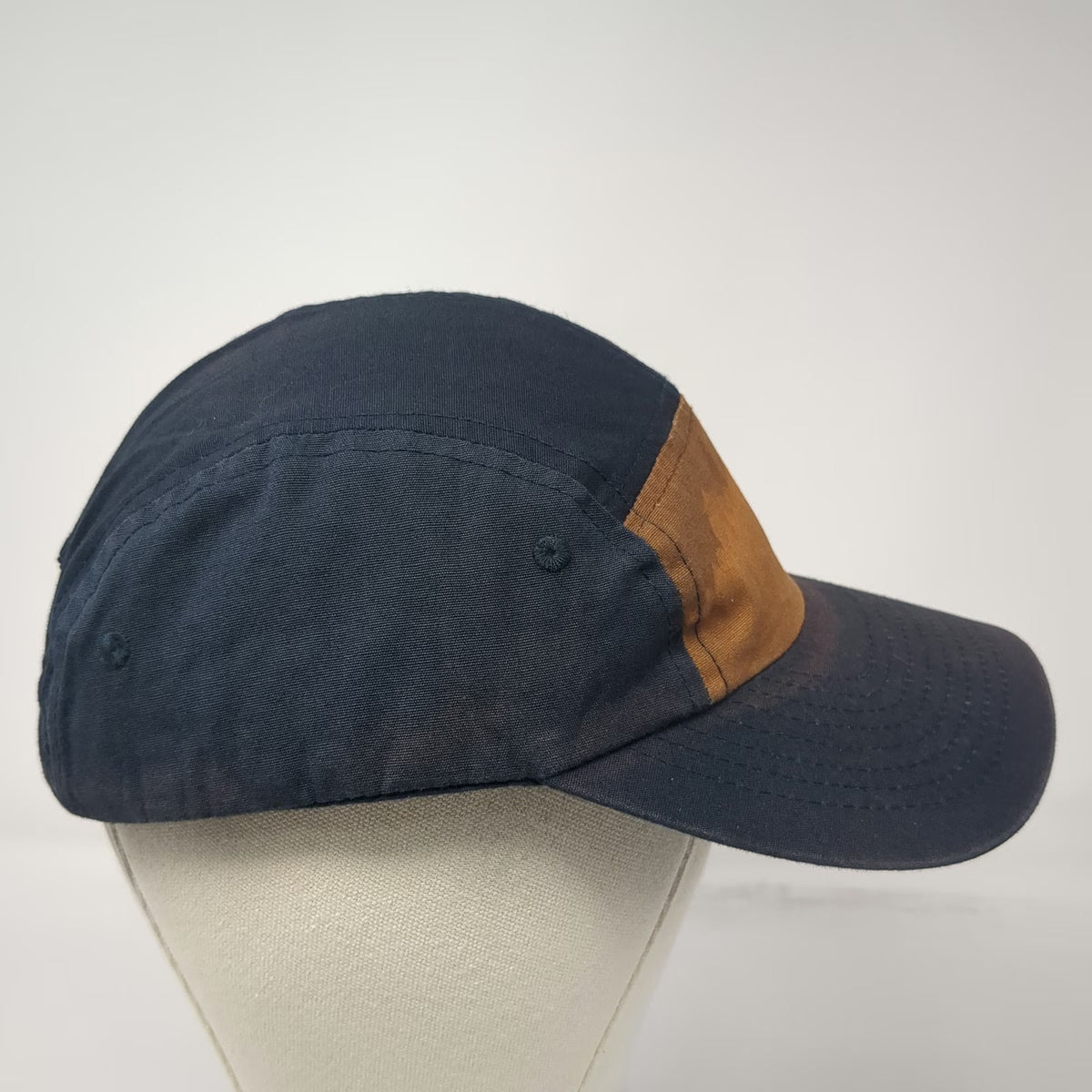Rab 5 Panel Blue One Size Hat Organic Cotton Slideback Contrast Front Panel