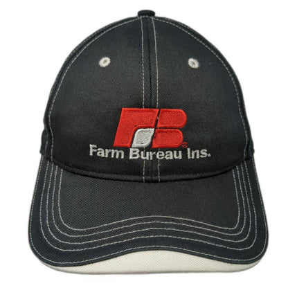 Richardson Baseball Cap Black One Size Farm Bureau Ins Contrast Stitching Hat