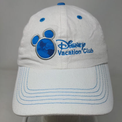 Disney Vacation Club Member Slideback Hat White OSFA Adjustable Embroidered