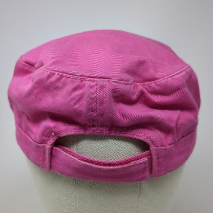 SKY Army Cap Pink One Size Cotton Embroidered Sun Yellow Purple Strapback Hat