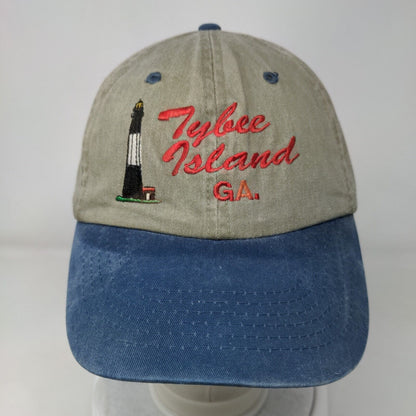 Tybee Island GA Slideback Hat Multicolor OSFA Adjustable Embroidered 6 Panel