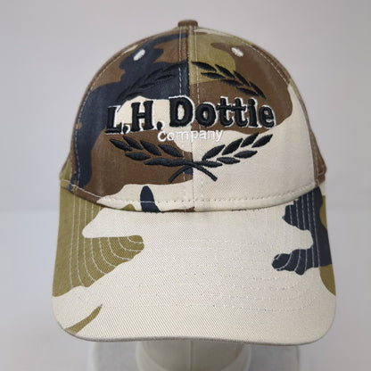 L.H. Dottie Company Strapback Hat Camouflage One Size Adjustable Embroidered