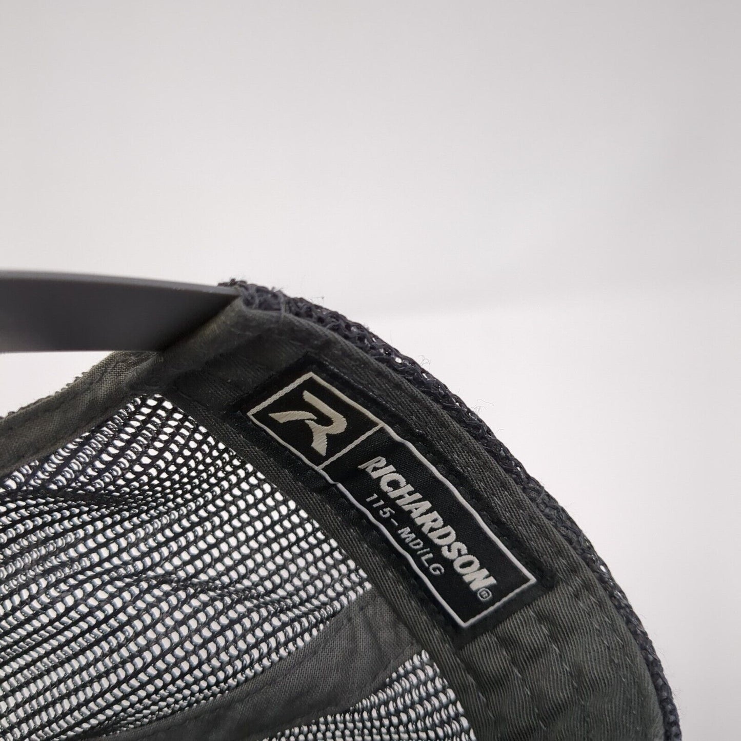 Gravity Oilfield Services Snapback Trucker Hat Gray M/L Mesh Back Richardson